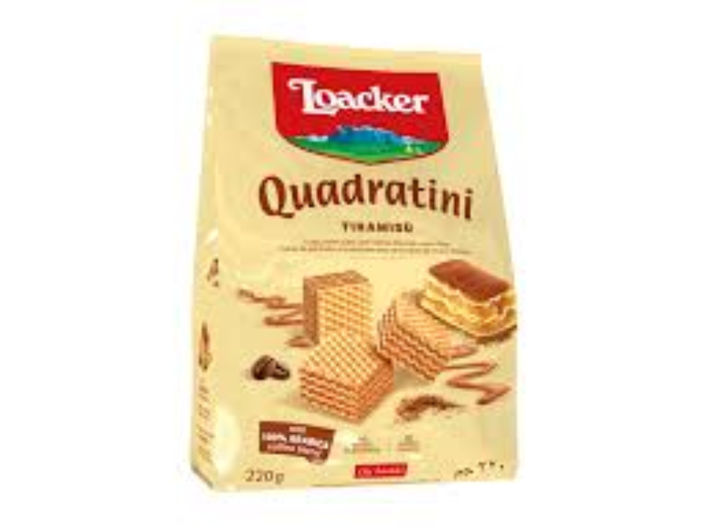 LOACKER QUADRARINI TIRAMISU 110G